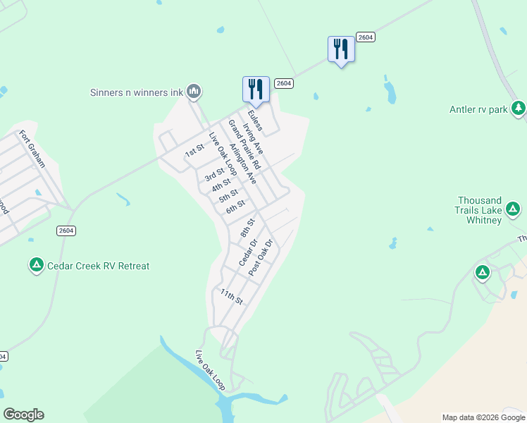 map of restaurants, bars, coffee shops, grocery stores, and more near 133 8th Street in Whitney
