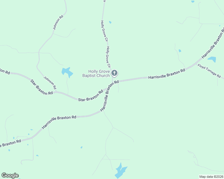 map of restaurants, bars, coffee shops, grocery stores, and more near 1197 Harrisville Braxton Road in Braxton