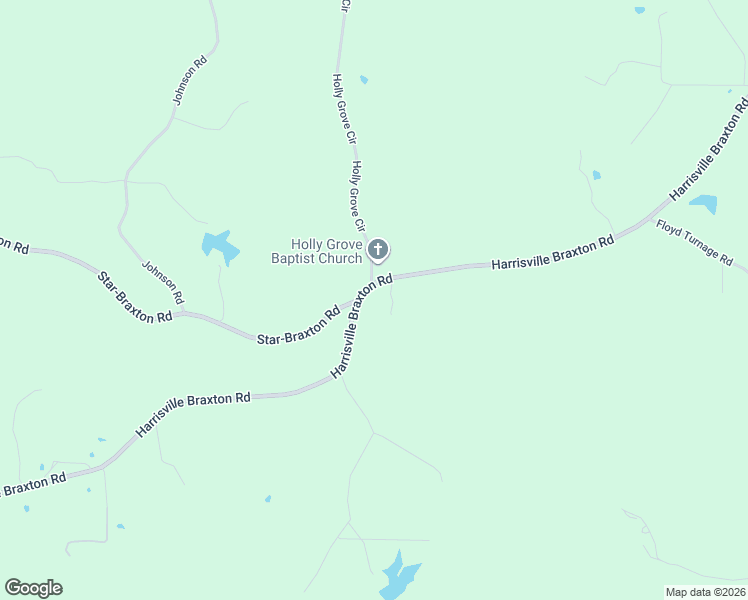 map of restaurants, bars, coffee shops, grocery stores, and more near 1197 Harrisville Braxton Road in Braxton