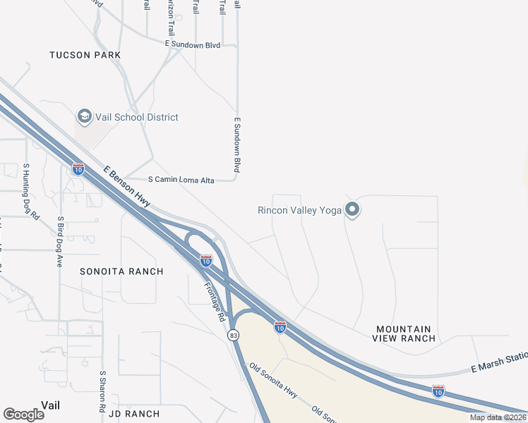 map of restaurants, bars, coffee shops, grocery stores, and more near 14338 East Sands Ranch Road in Vail