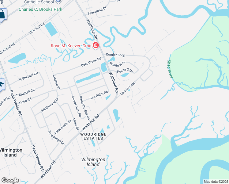 map of restaurants, bars, coffee shops, grocery stores, and more near 703 Walthour Road in Savannah