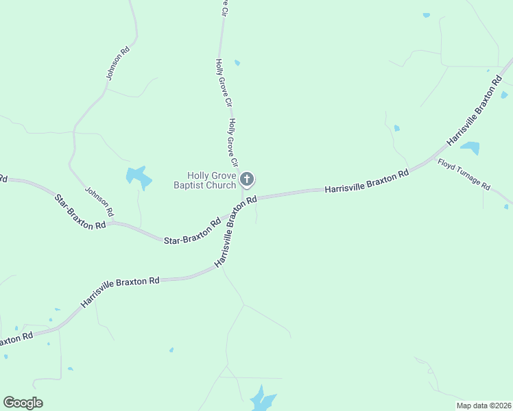 map of restaurants, bars, coffee shops, grocery stores, and more near 1203 Harrisville Braxton Road in Braxton