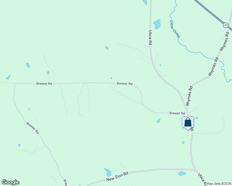 map of restaurants, bars, coffee shops, grocery stores, and more near 3018 Brewer Road in Crystal Springs