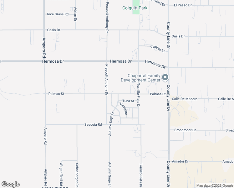 map of restaurants, bars, coffee shops, grocery stores, and more near 610 Palmas St in Chaparral
