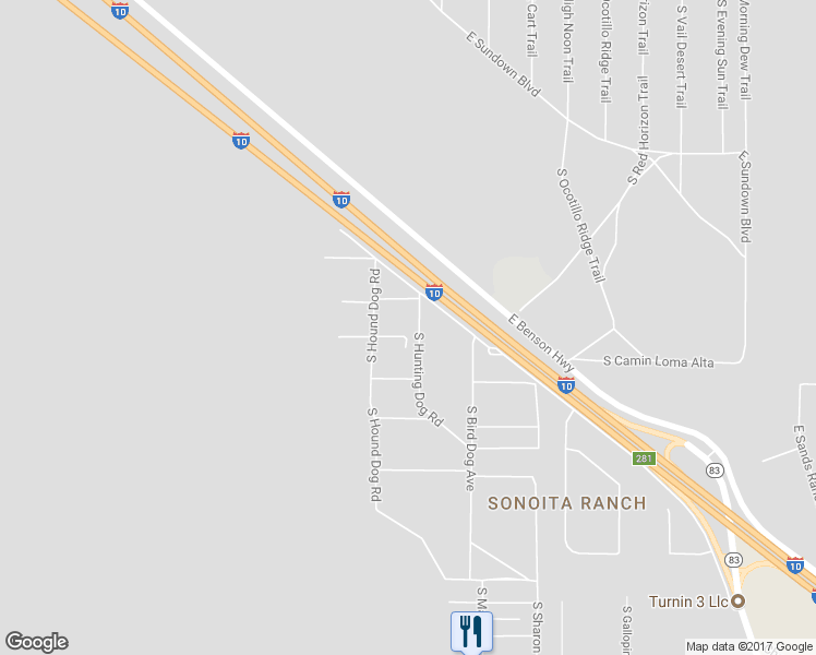 map of restaurants, bars, coffee shops, grocery stores, and more near 13255 South Hound Dog Road in Vail