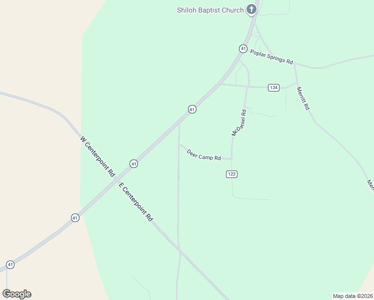 map of restaurants, bars, coffee shops, grocery stores, and more near Hudson Leverette Road in Preston