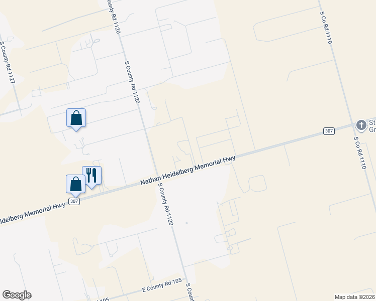 map of restaurants, bars, coffee shops, grocery stores, and more near 7107 Farm to Market 307 in Midland