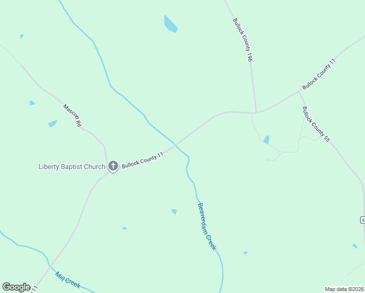 map of restaurants, bars, coffee shops, grocery stores, and more near 1605 County Road 11 in Union Springs