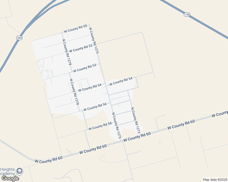 map of restaurants, bars, coffee shops, grocery stores, and more near 9800 West County Road 55 in Midland