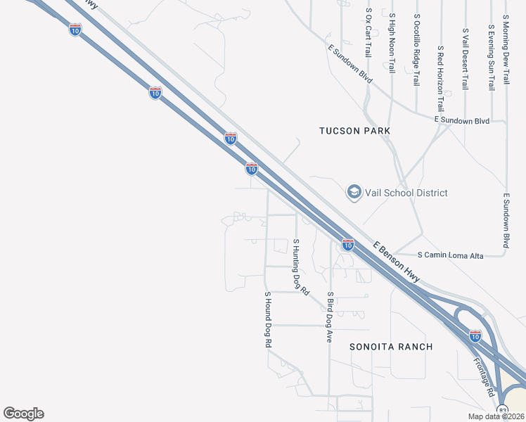 map of restaurants, bars, coffee shops, grocery stores, and more near 13174 South Hound Dog Road in Vail