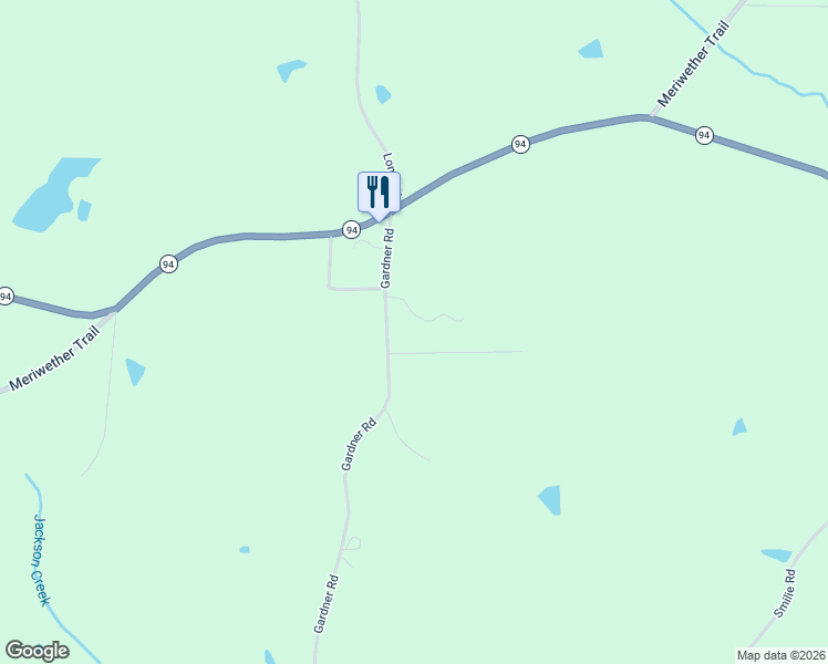 map of restaurants, bars, coffee shops, grocery stores, and more near 118 Widgeon Lane in Grady