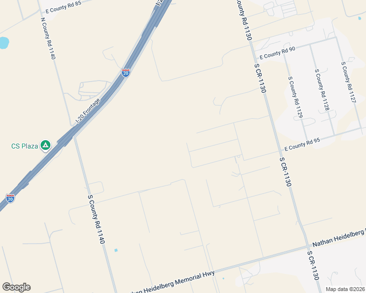 map of restaurants, bars, coffee shops, grocery stores, and more near 6609 East County Road 96 in Midland