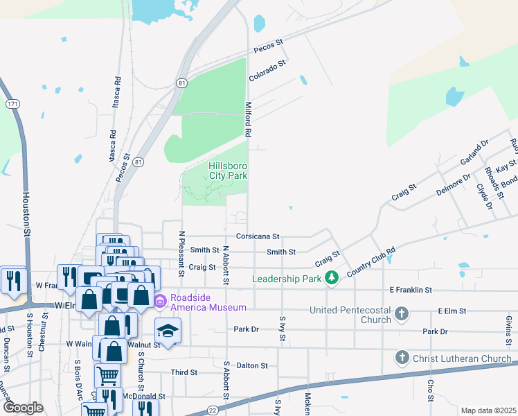 map of restaurants, bars, coffee shops, grocery stores, and more near 110 Milford Road in Hillsboro