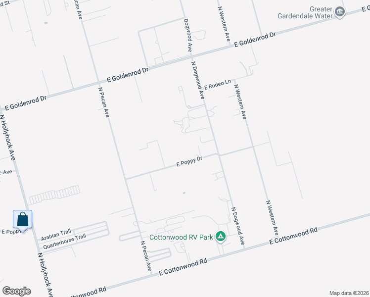 map of restaurants, bars, coffee shops, grocery stores, and more near 5658 East Poppy Drive in Gardendale