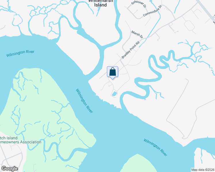 map of restaurants, bars, coffee shops, grocery stores, and more near 150 Fairwind Road in Savannah