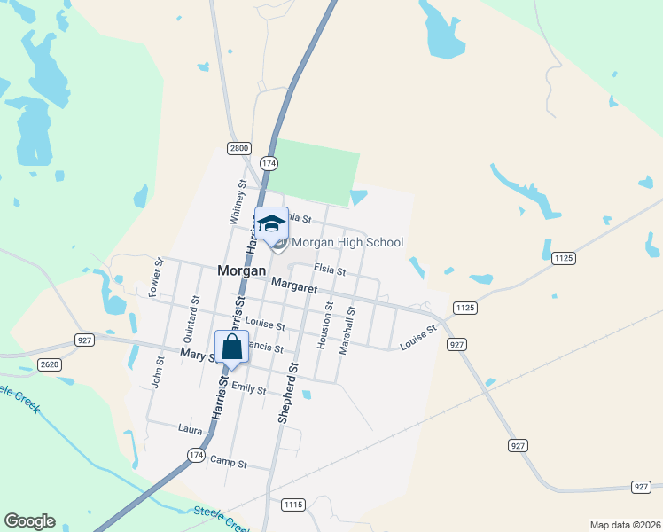 map of restaurants, bars, coffee shops, grocery stores, and more near 1002 Marshall Street in Morgan
