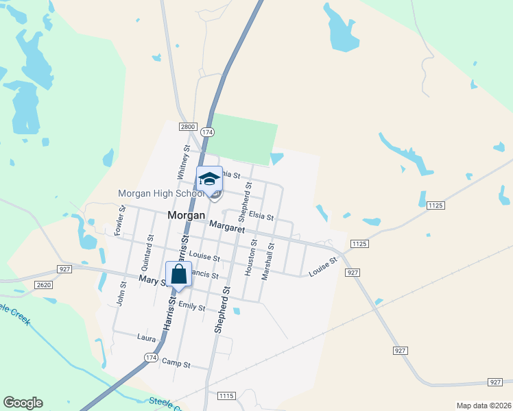 map of restaurants, bars, coffee shops, grocery stores, and more near 1002 Marshall Street in Morgan