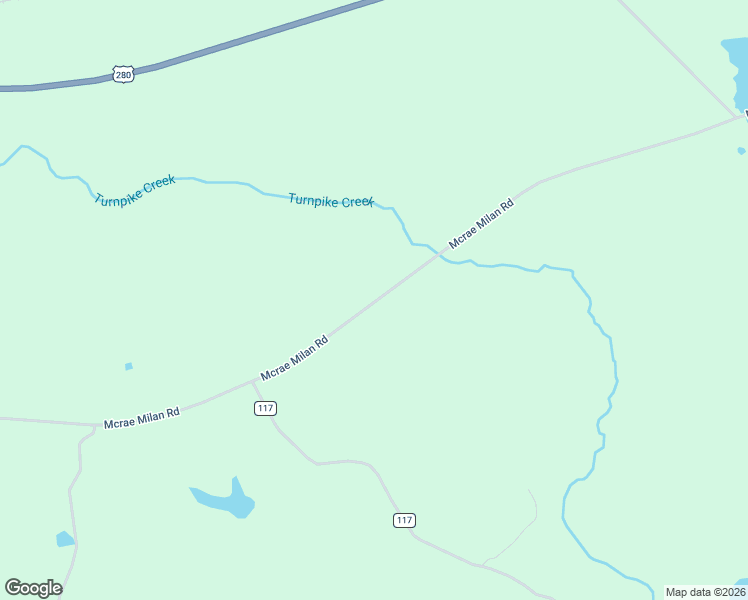 map of restaurants, bars, coffee shops, grocery stores, and more near 1038 Mcrae Milan Road in McRae-Helena