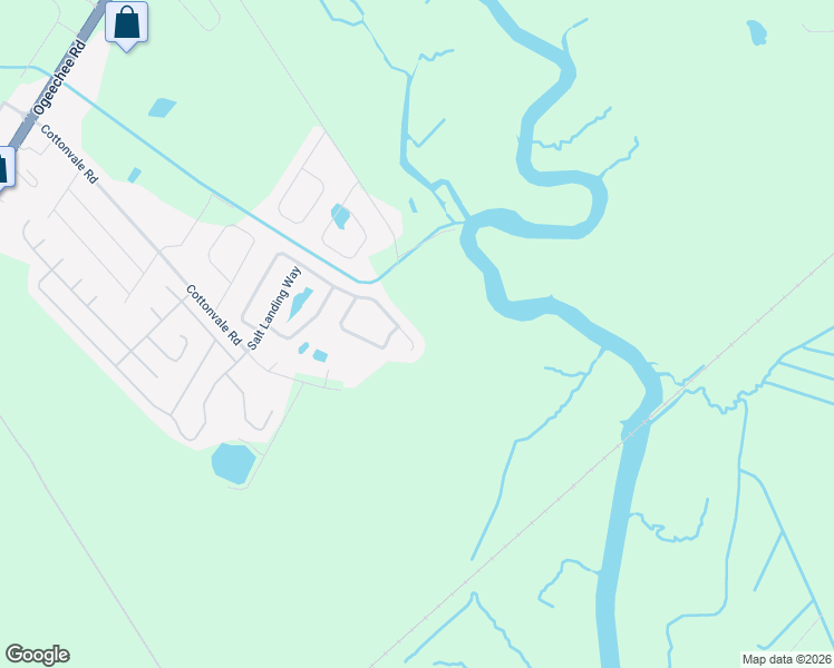 map of restaurants, bars, coffee shops, grocery stores, and more near 143 Meadowside Lane in Savannah