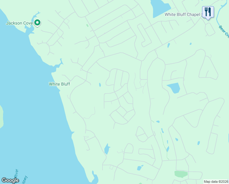 map of restaurants, bars, coffee shops, grocery stores, and more near 42021 Preston Trail in Whitney