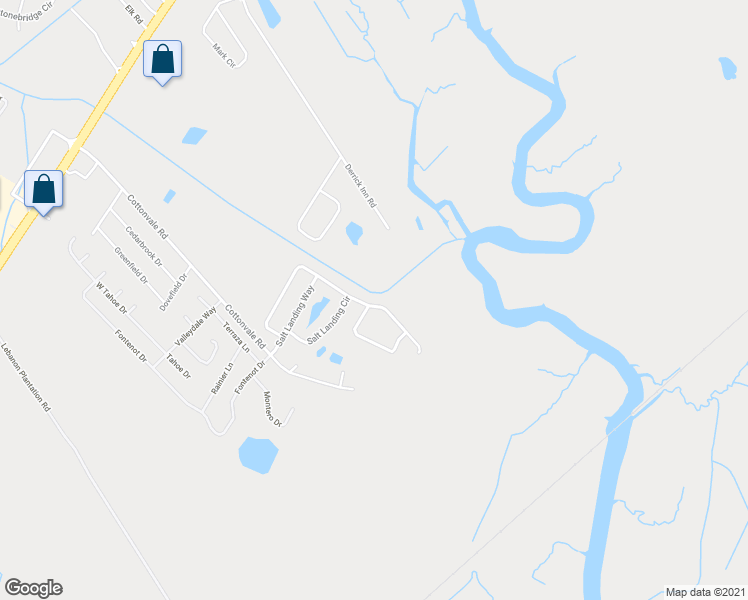 map of restaurants, bars, coffee shops, grocery stores, and more near 110 Meadowside Ln in Savannah