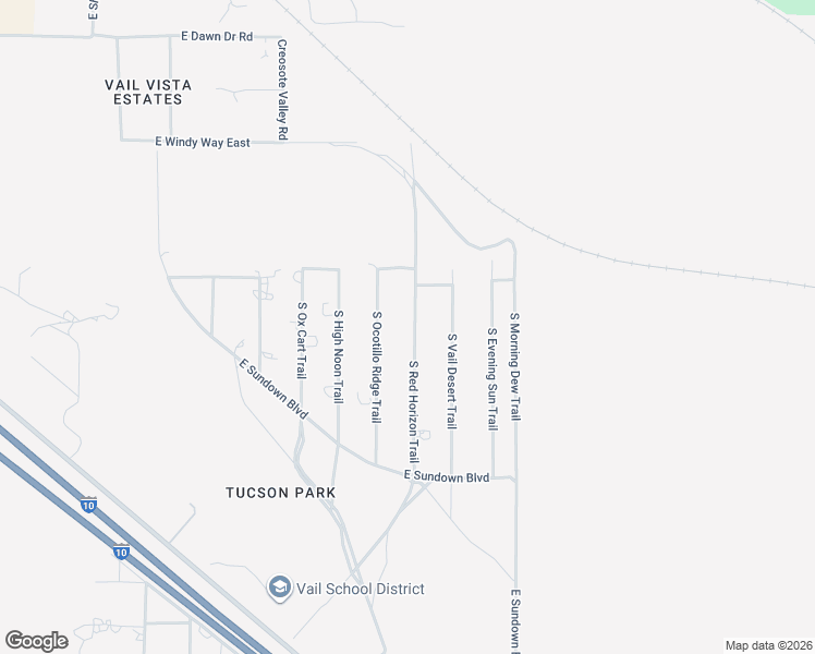 map of restaurants, bars, coffee shops, grocery stores, and more near 12644 South Red Horizon Trail in Vail