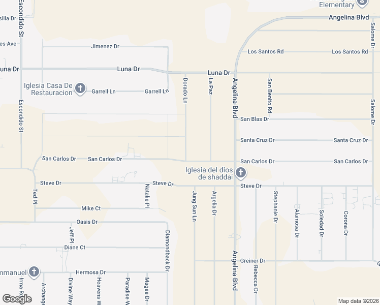 map of restaurants, bars, coffee shops, grocery stores, and more near 423 Dorado Lane in Chaparral