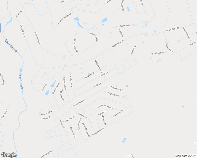 map of restaurants, bars, coffee shops, grocery stores, and more near 18068 Forrest Drive in Whitney