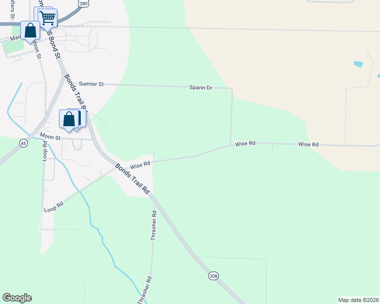 map of restaurants, bars, coffee shops, grocery stores, and more near 720 Wise Road in Plains