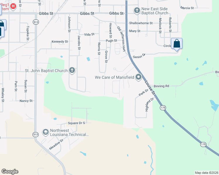map of restaurants, bars, coffee shops, grocery stores, and more near 332 Elmwood Street in Mansfield