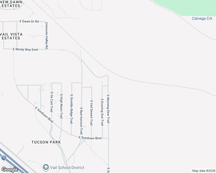 map of restaurants, bars, coffee shops, grocery stores, and more near 12713 South Morning Dew Trail in Vail