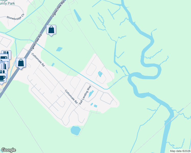 map of restaurants, bars, coffee shops, grocery stores, and more near 159 Spoonbill Circle in Savannah