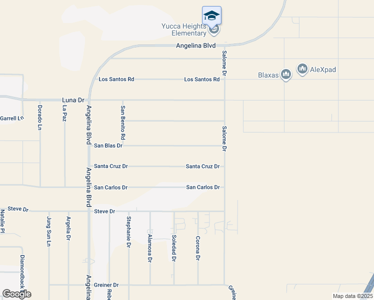 map of restaurants, bars, coffee shops, grocery stores, and more near 1179 San Blas Drive in Chaparral