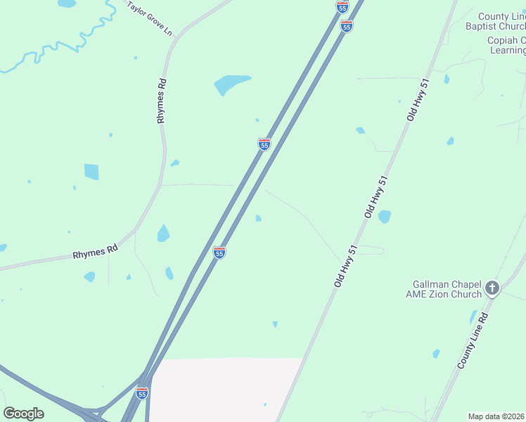 map of restaurants, bars, coffee shops, grocery stores, and more near 1004 Lodge Lane in Crystal Springs