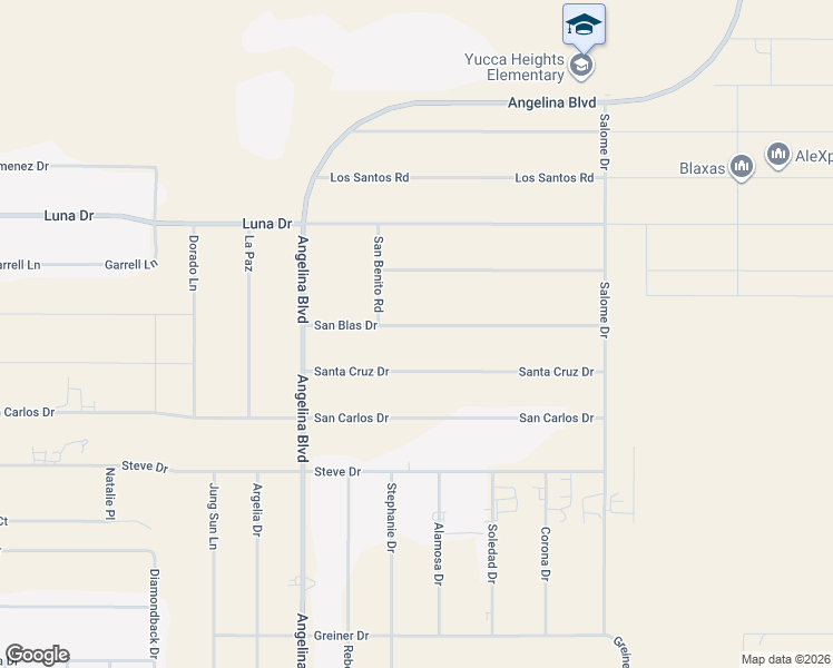 map of restaurants, bars, coffee shops, grocery stores, and more near 1151 San Blas Drive in Chaparral