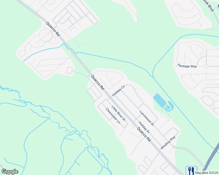 map of restaurants, bars, coffee shops, grocery stores, and more near 201 Laurelwood Drive in Savannah