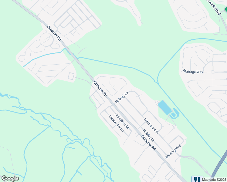 map of restaurants, bars, coffee shops, grocery stores, and more near 201 Laurelwood Drive in Savannah