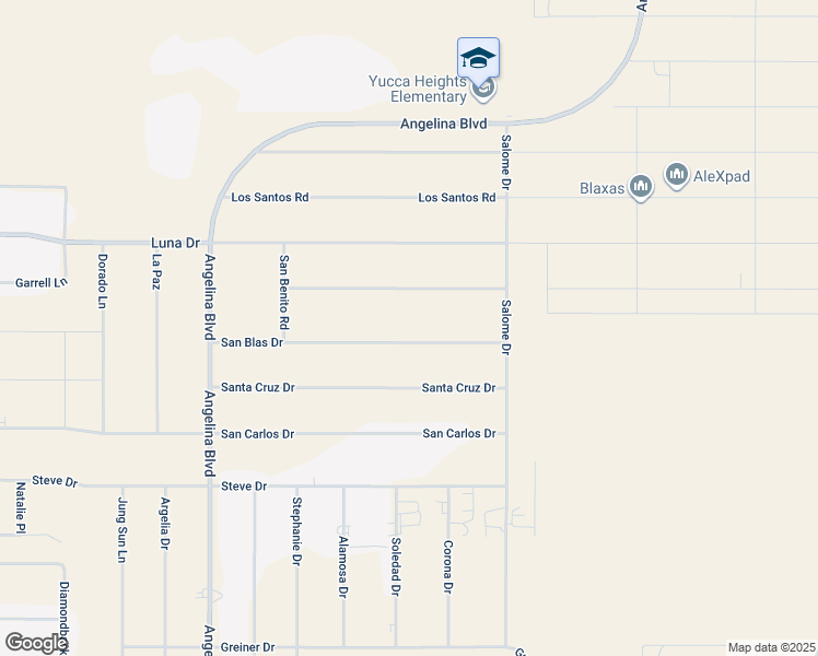 map of restaurants, bars, coffee shops, grocery stores, and more near 1179 San Blas Drive in Chaparral