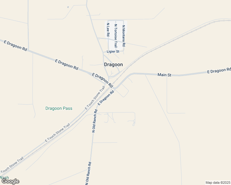 map of restaurants, bars, coffee shops, grocery stores, and more near 1835 North Old Ranch Road in Dragoon