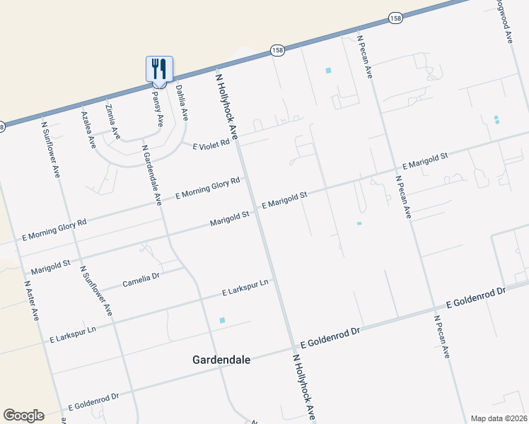 map of restaurants, bars, coffee shops, grocery stores, and more near 16396 North Hollyhock Avenue in Gardendale