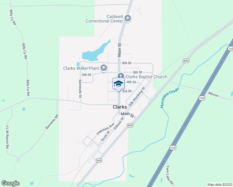 map of restaurants, bars, coffee shops, grocery stores, and more near in Clarks