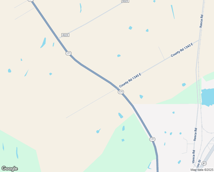 map of restaurants, bars, coffee shops, grocery stores, and more near 7673 State Highway 171 in Hillsboro