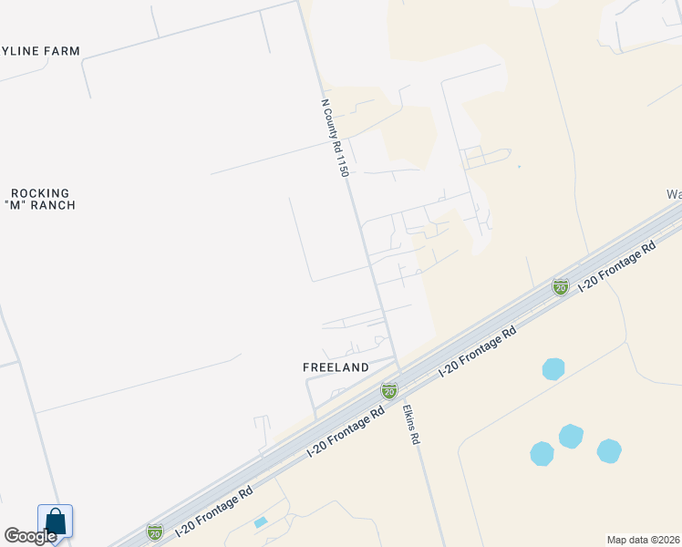 map of restaurants, bars, coffee shops, grocery stores, and more near 2240 East Golf Course Road in Midland