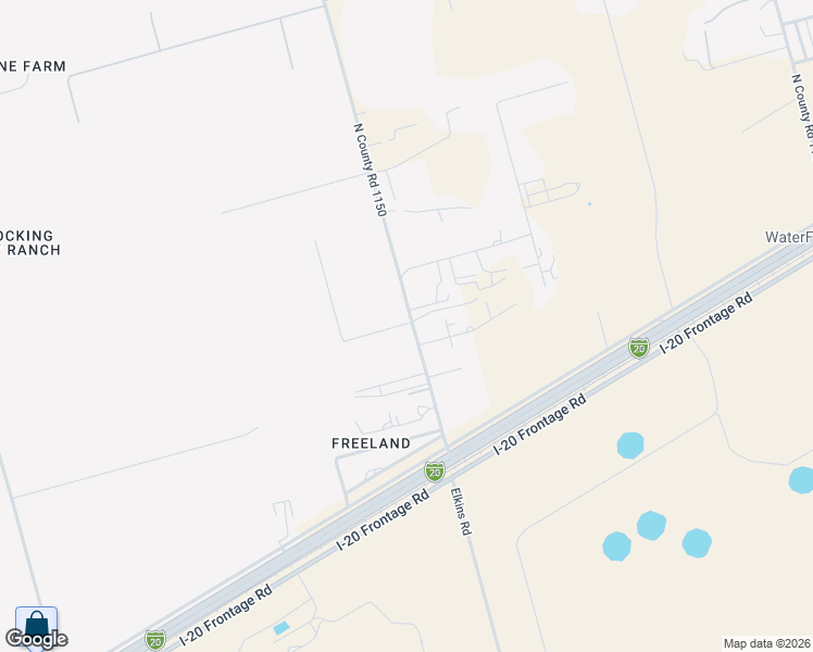 map of restaurants, bars, coffee shops, grocery stores, and more near 2240 East Golf Course Road in Midland