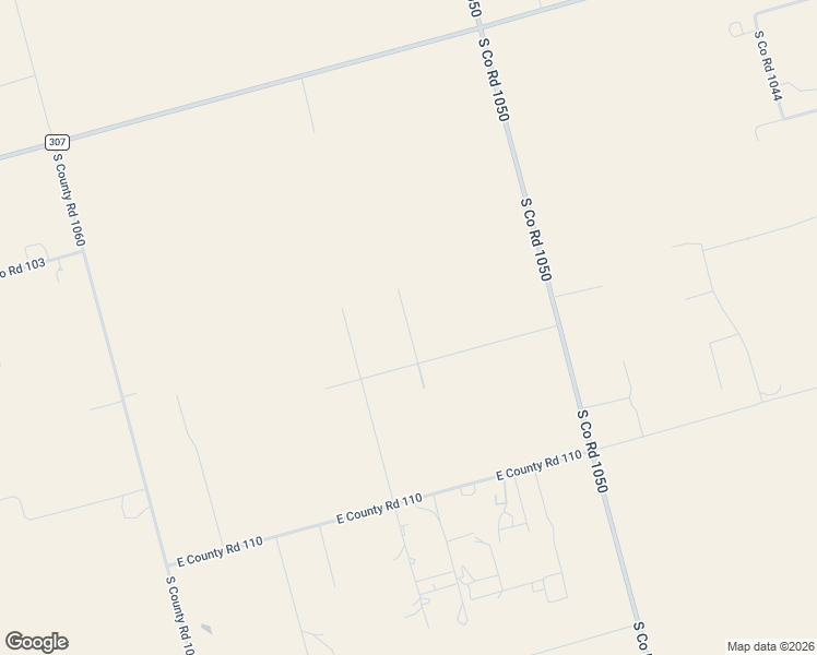 map of restaurants, bars, coffee shops, grocery stores, and more near South Co Road 1050 in Midland
