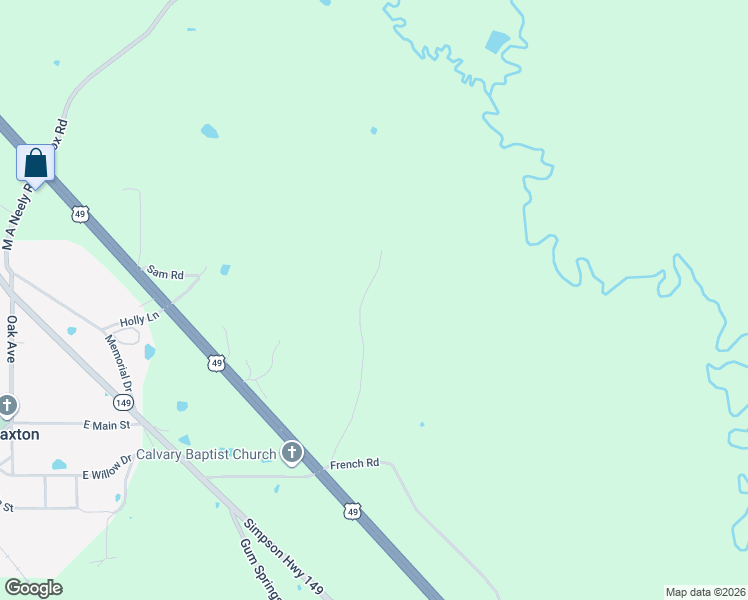 map of restaurants, bars, coffee shops, grocery stores, and more near 182 Jack Rd in Braxton