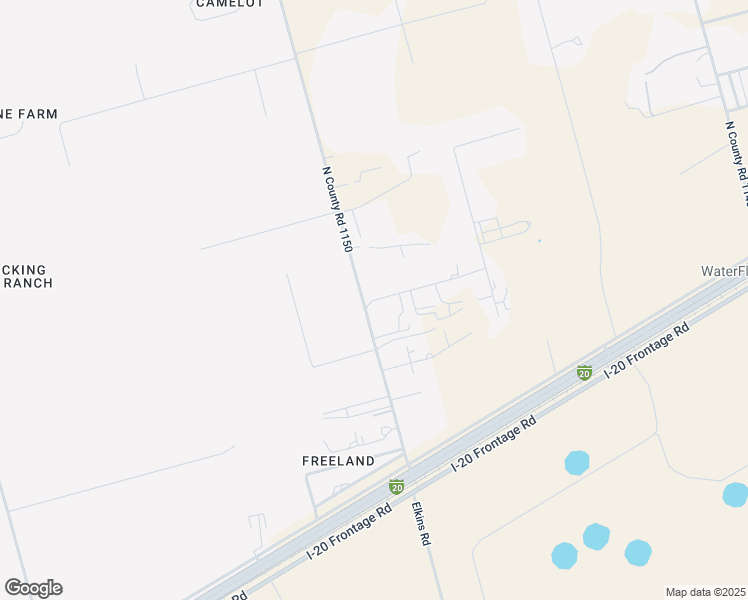 map of restaurants, bars, coffee shops, grocery stores, and more near East County Road 79 in Midland