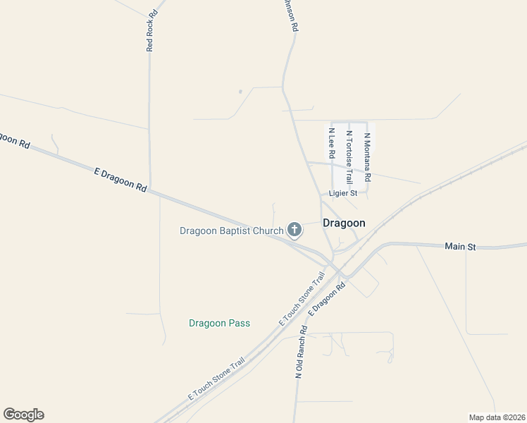 map of restaurants, bars, coffee shops, grocery stores, and more near 4742 Dragoon Road in Dragoon