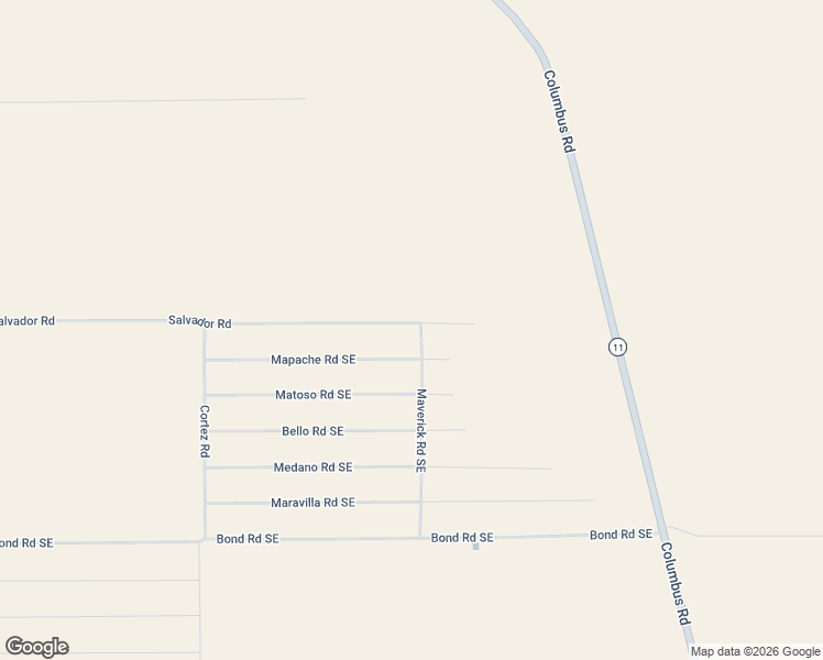 map of restaurants, bars, coffee shops, grocery stores, and more near Maverick Road Southeast in Deming