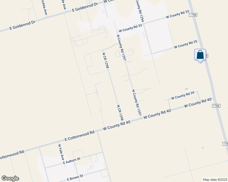 map of restaurants, bars, coffee shops, grocery stores, and more near 7000 North County Road 1298 in Midland